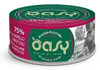 Hrana umeda pentru pisici Oasy More Love pui cu miel si broccoli 70 g