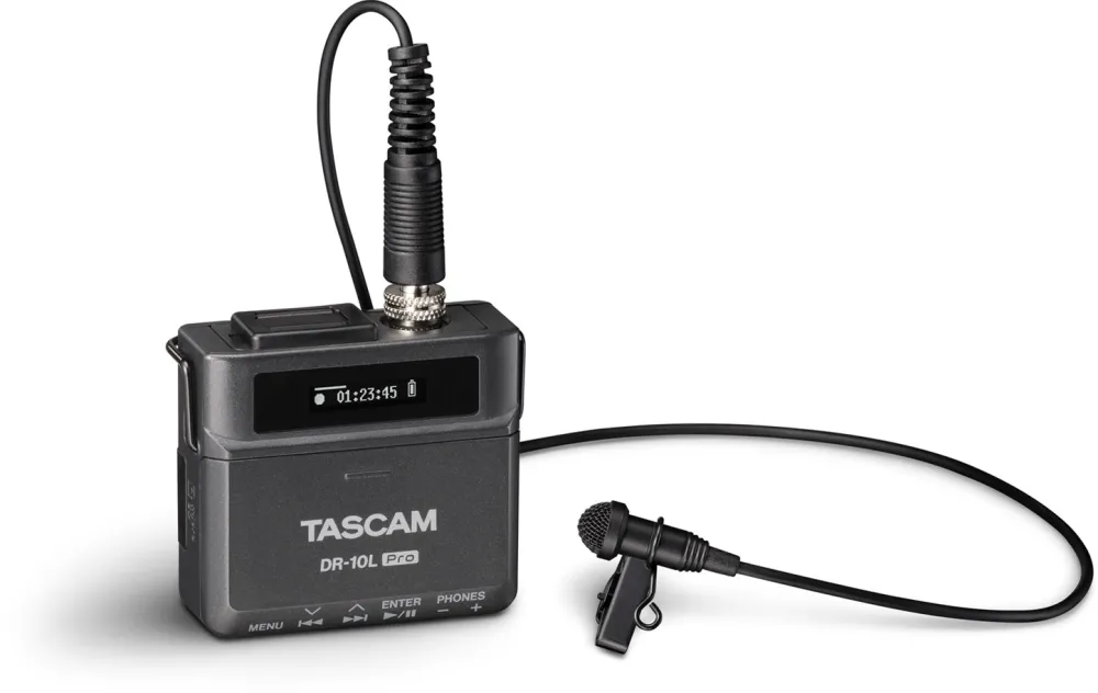 Tascam DR-10L Pro - digital recorder with lavalier microphone
