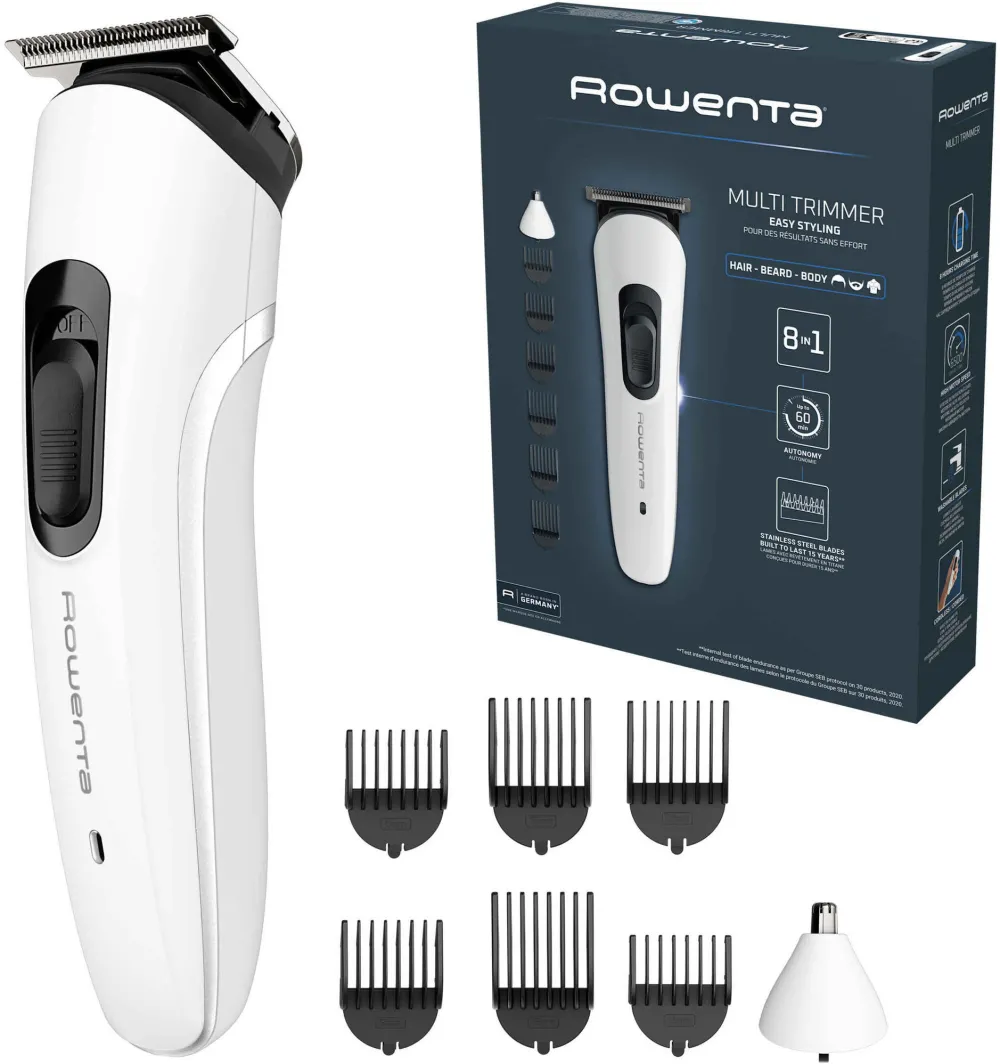 Aparat de tuns multifunctional Rowenta Trim & Style 8 in 1 TN8934E0 autonomie 60 min