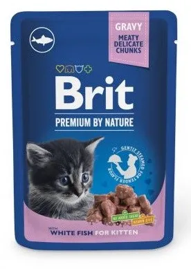 BRIT Premium by Nature Kitten White fish - wet cat food - 100 g
