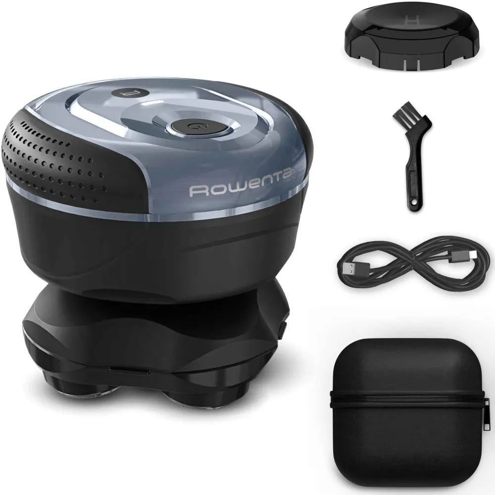 Aparat de ras cap ROWENTA Head Shaver TN3110E0 80 minute autonomie 5 capete flexibile titan