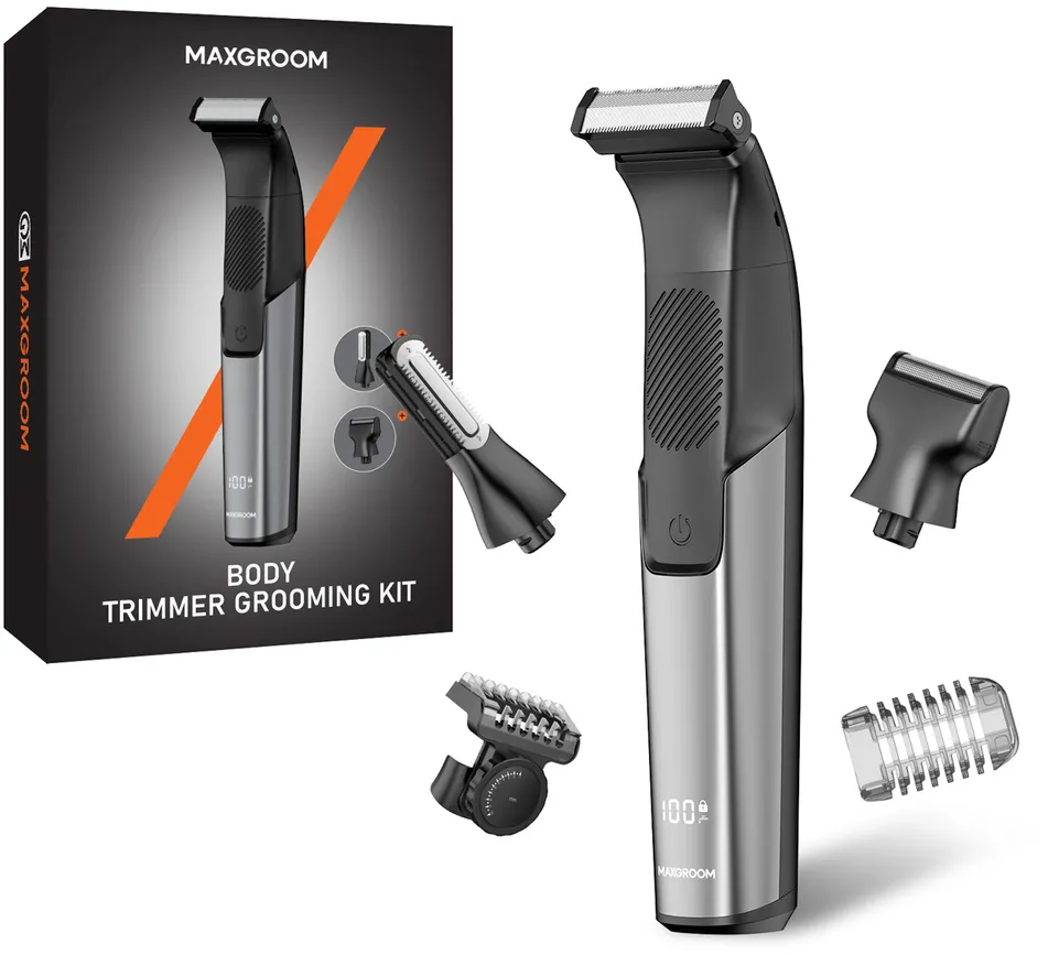 Aparat de tuns multifunctional MAXGROOM JK-319 cu capete interschimbabile negru