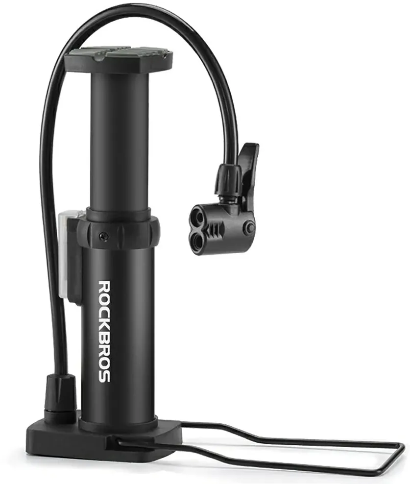 Rockbros 4522L Ultralight Foot Bicycle Pump - Black