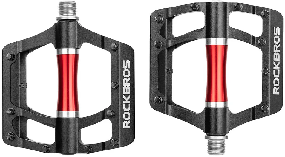 Rockbros 2020-12CBK Platform Aluminum Bicycle Pedals - Black