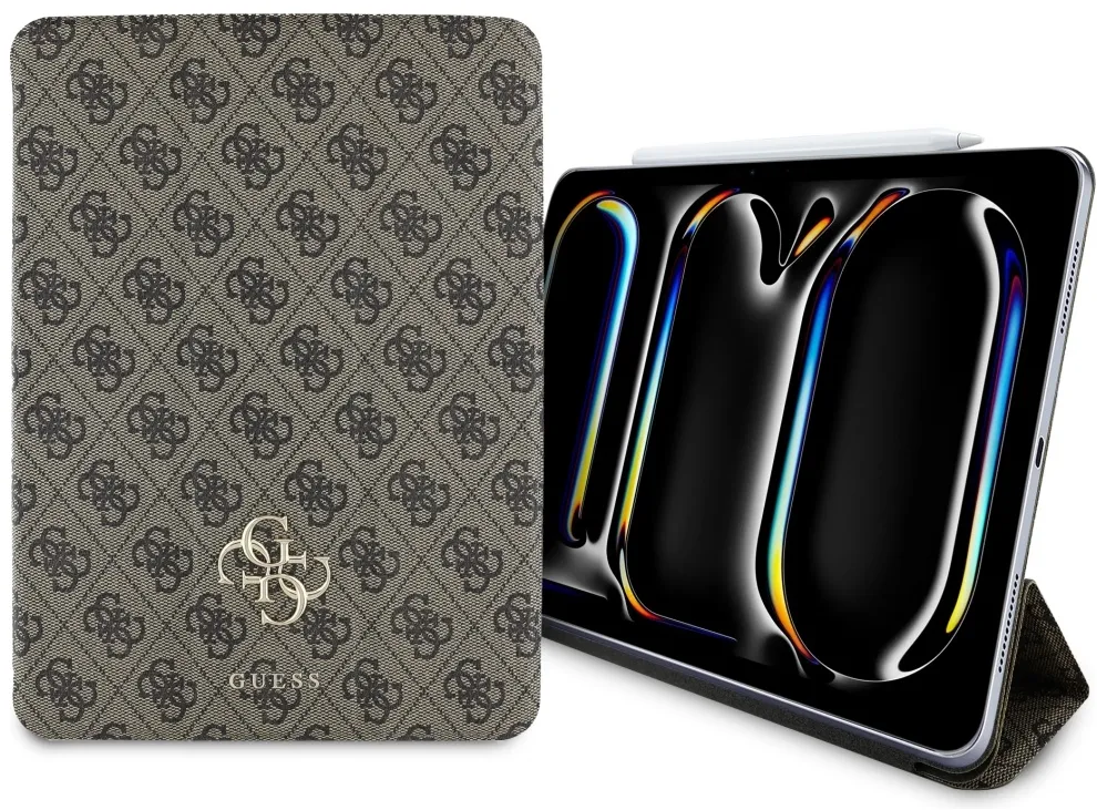 Guess GUFC11PM24PS4SGW iPad Pro 11" 2024 brown Magnetic 4G Big Logo