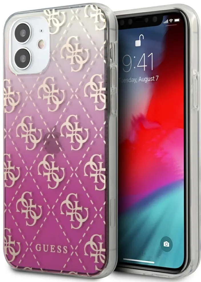 Guess GUHCP12SPCU4GGPI iPhone 12 mini 5.4" pink/pink hardcase 4G Gradient