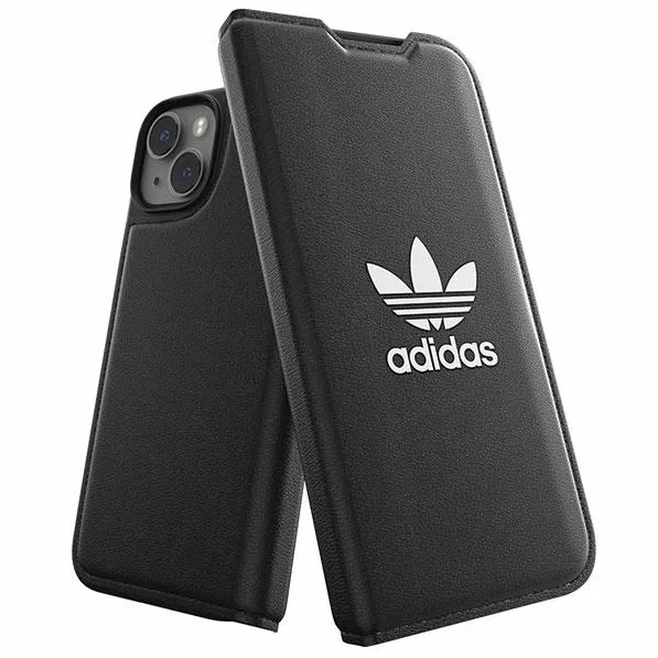 Husa telefon ADIDAS OR Booklet Case BASIC iPhone 14 negru cu clapeta