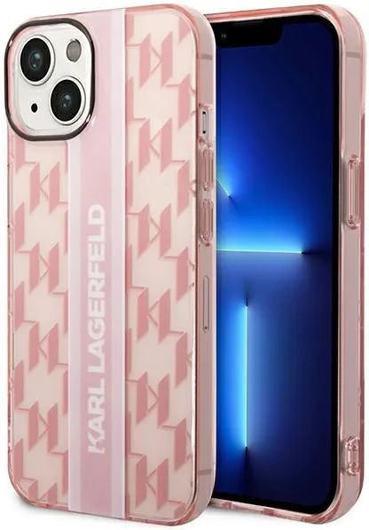Karl Lagerfeld KLHCP14MHKLSPCP iPhone 14 Plus 6.7 "hardcase pink / pink Mono Vertical Stripe