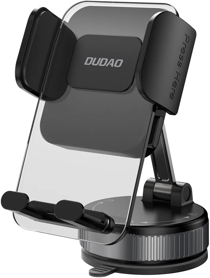 Suport telefon auto Dudao F24PLUS cu ventuza pentru bord negru