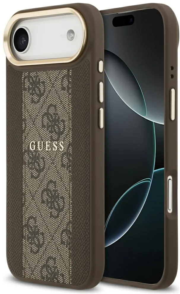 Guess 4G Stripe MagSafe case for iPhone Air - brown