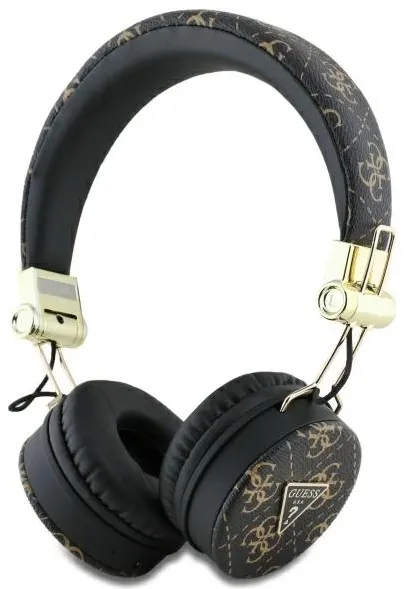 Guess Bluetooth ENC GUBH70E4PTMK on-ear headphones black/black 4G Triangle Round Shape