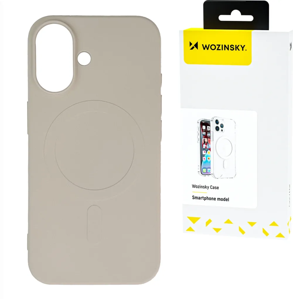 Wozinsky Liquid Silicone Case MagSafe for Samsung Galaxy S24 FE - Beige