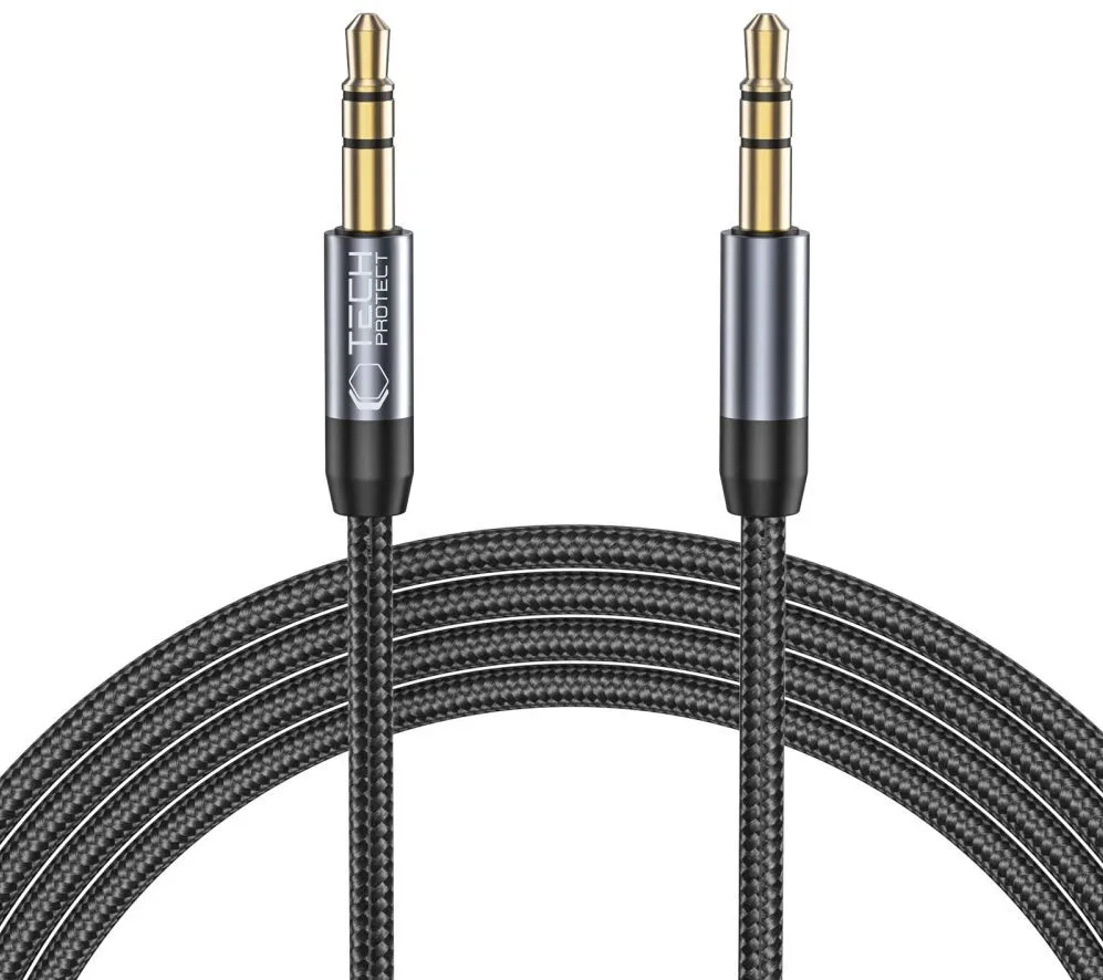 Tech-Protect UltraBoost cable 3.5mm mini jack / 3.5mm mini jack 1.5m - black