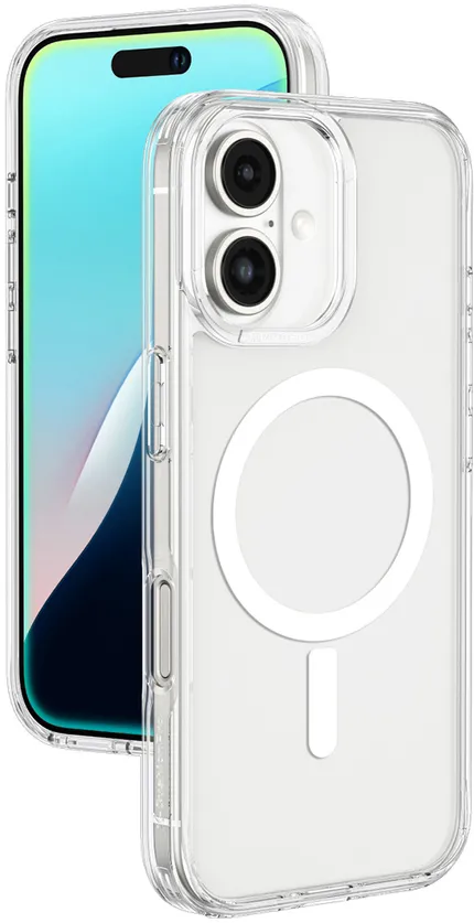 Husa AmazingThing Minimal Mag Case cu inel magnetic iPhone 16 transparenta