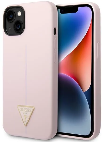 Guess GUHCP14MSLTGU iPhone 14 Plus 6.7 "purple / purple hardcase Silicone Triangle