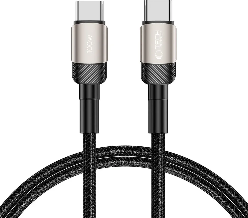 Tech-Protect UltraBoost Evo USB-C / USB-C PD cable 100W 5A 1m - titanium
