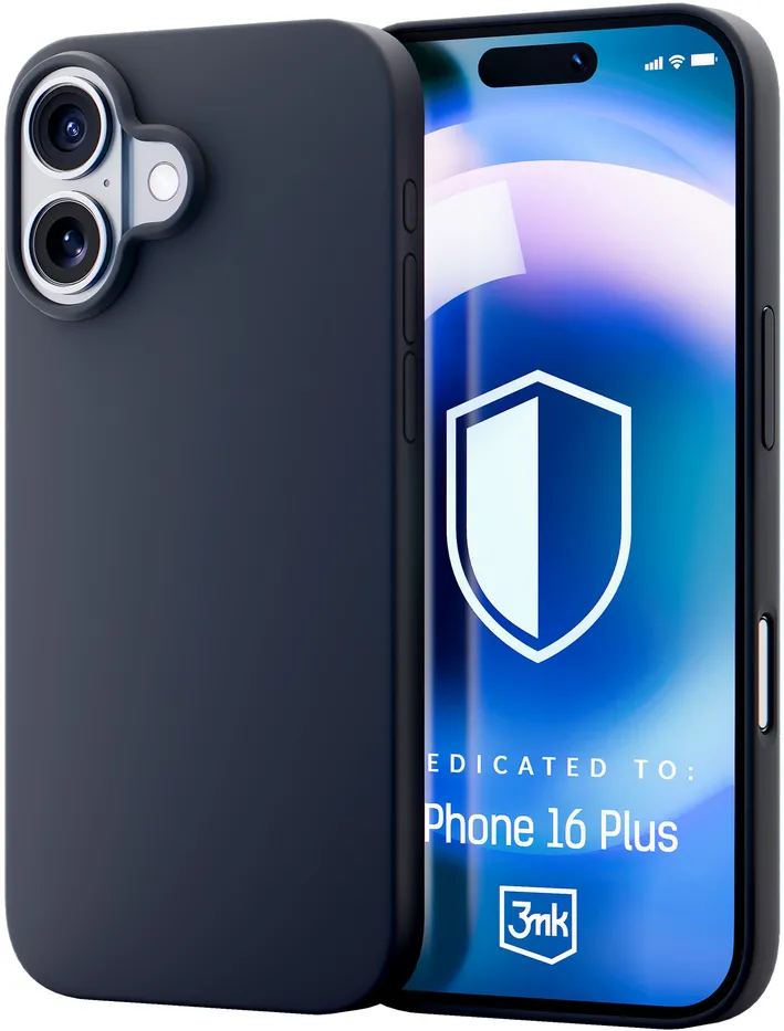 Husa protectie 3MK Hardy Silicone MagCase iPhone 16 Plus gri