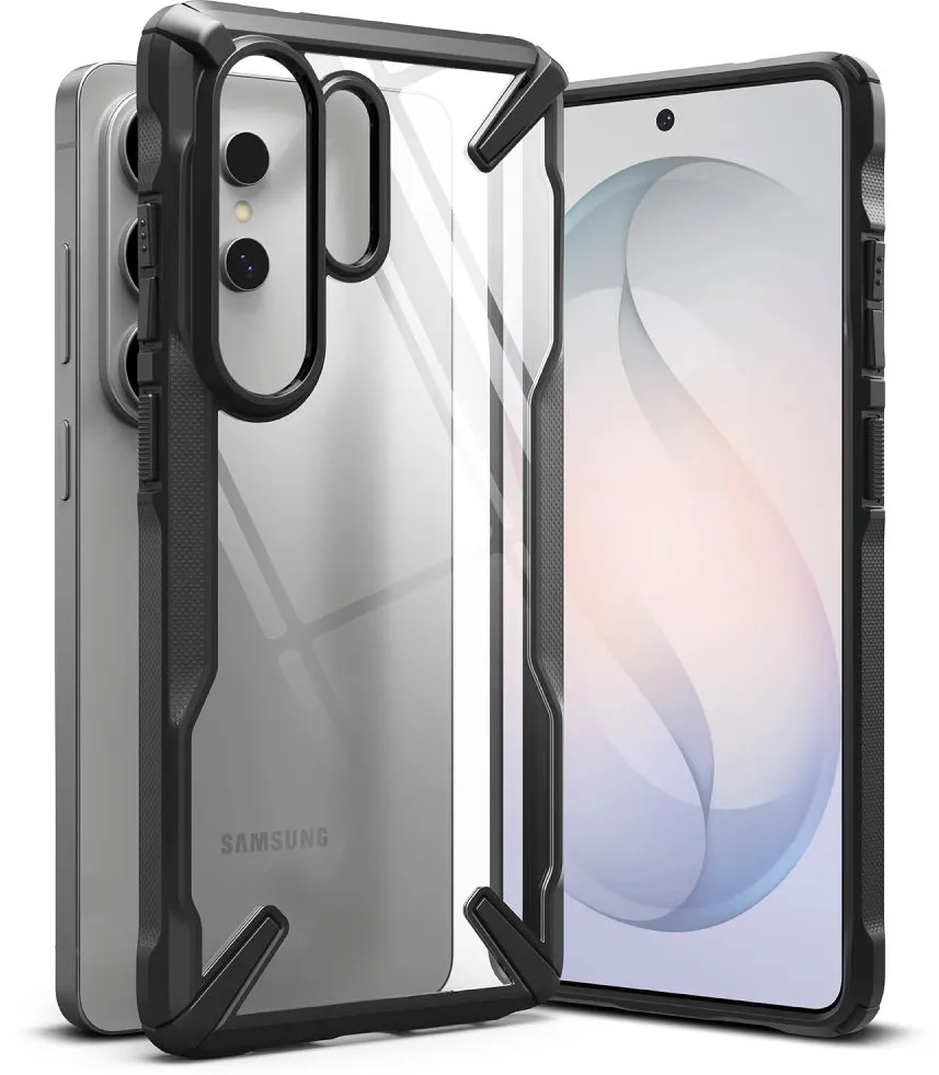 Husa protectie Ringke Fusion X Samsung Galaxy S26 Ultra negru transparent