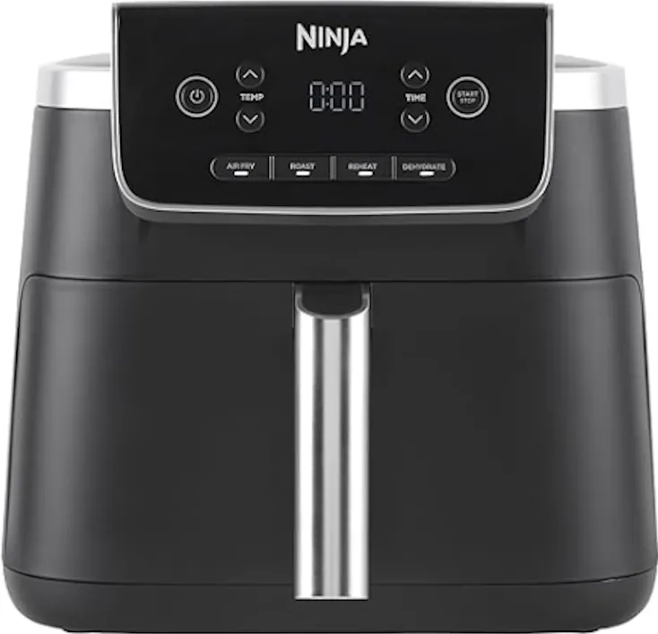 Friteuza cu aer cald Ninja AF140EU, 1750W4.7L, 4 functii de gatit, temp max 210C, negru