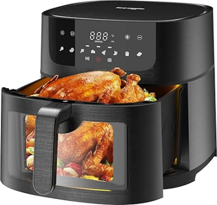 Friteuza dubla cu aer cald Ninja Foodi MAX, 9.5L2470W, termometru pentru carne, negru