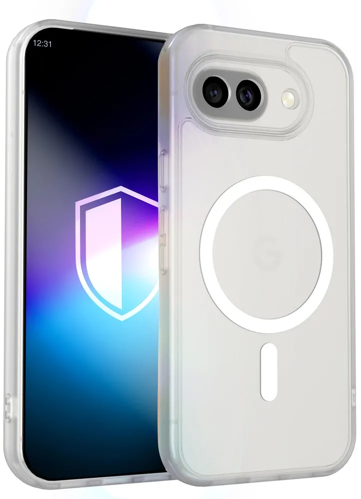 Husa protectie 3MK Misty MagCase Google Pixel 10A alb compatibila MagSafe