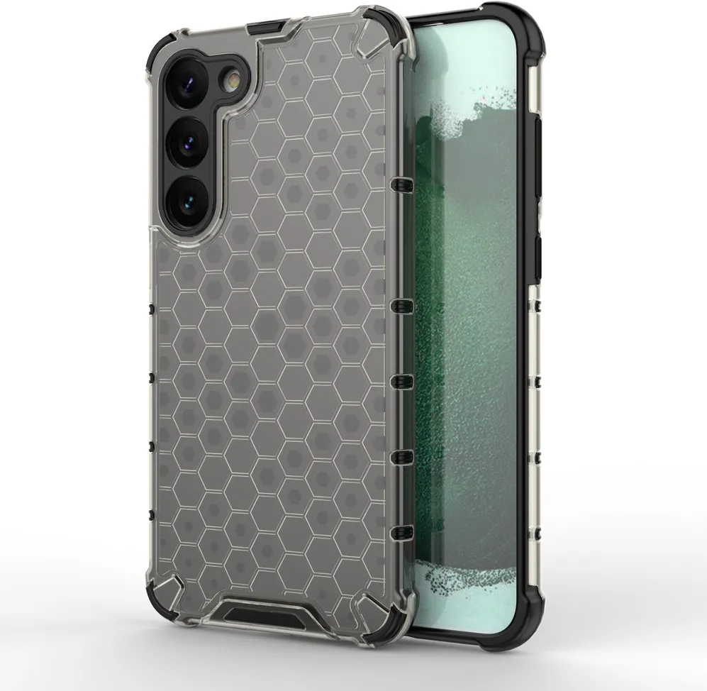Husa hibrida Honeycomb Samsung Galaxy S23+ negru