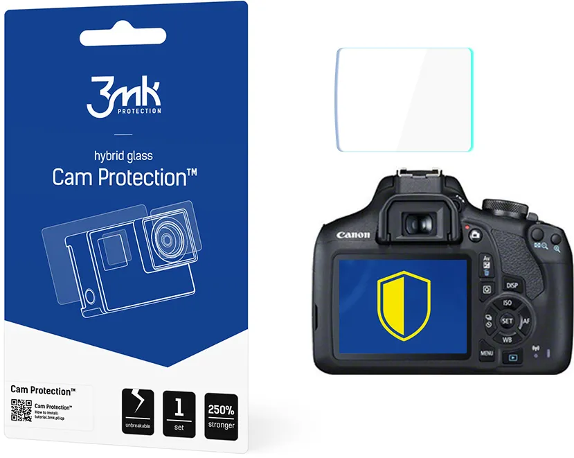 3mk Cam Protection protective glass for Canon EOS 2000D