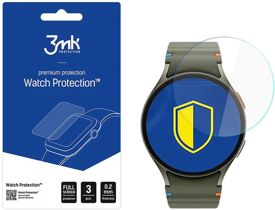 Tempered Glass 3mk Watch Protection FlexibleGlass for Samsung Galaxy Watch 7 (44mm)