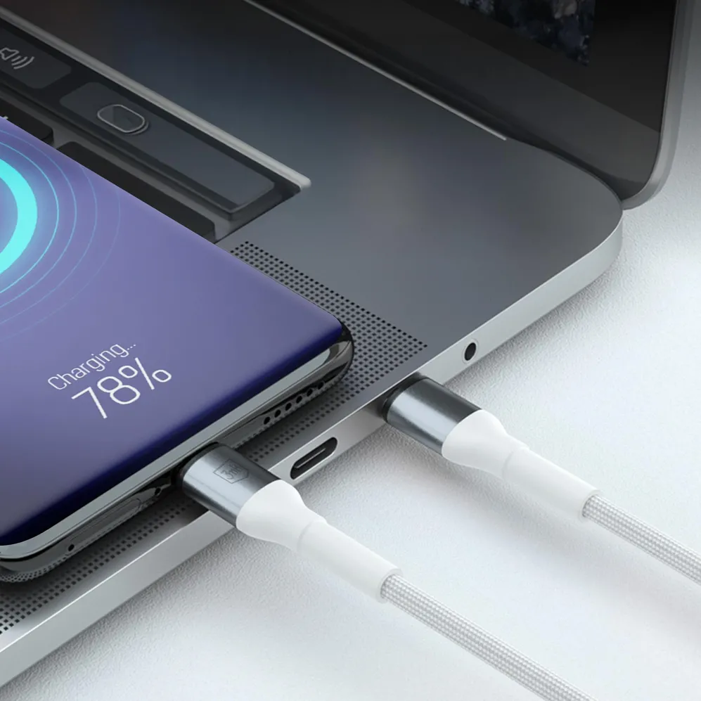 3MK Cablu 3mk USB-A la USB-C Hyper N-SERIES PD 18W, 1m, Alb