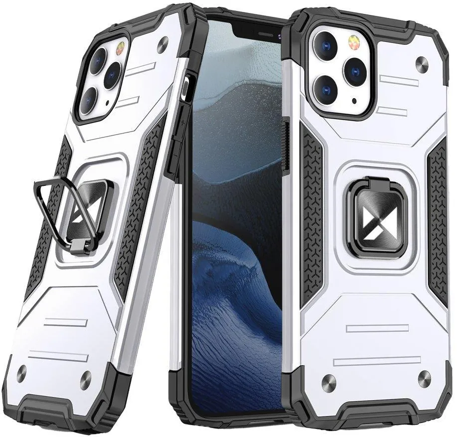 Husa protectie Wozinsky Ring Armor iPhone 13 mini argintiu