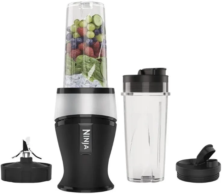 Blender si aparat de smoothie Ninja 700W470ml, negru/ argintiu