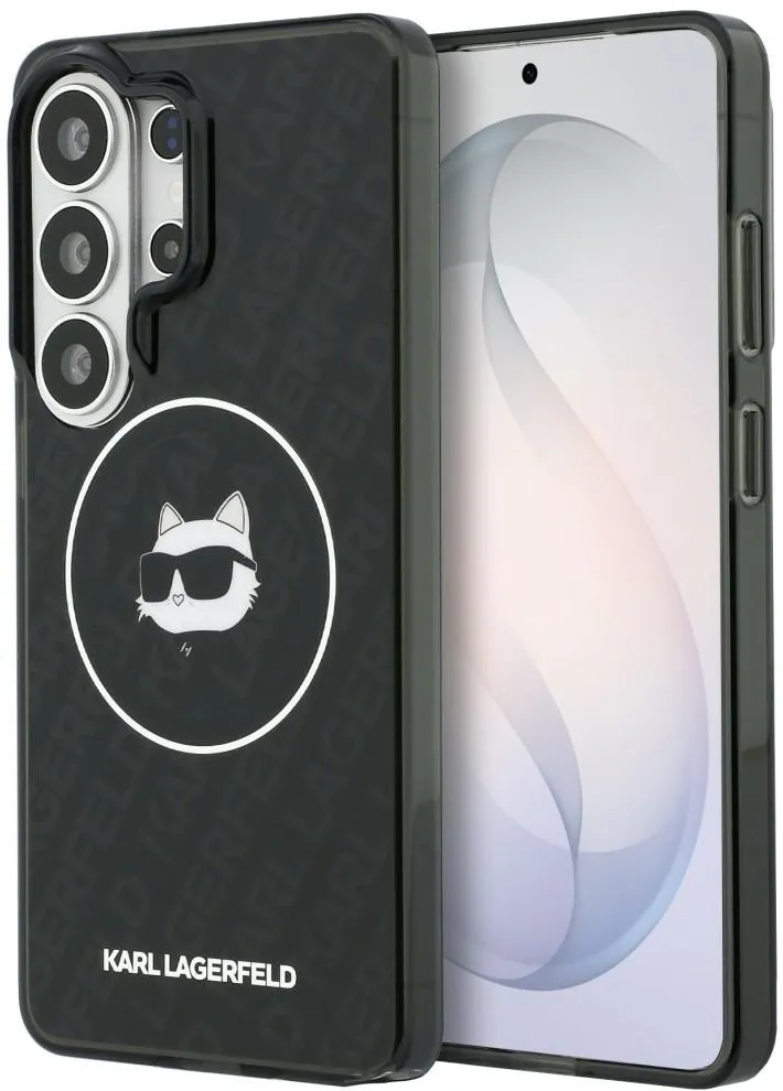 Husa protectie Karl Lagerfeld IML Repeated Choupette MagSafe Samsung Galaxy S26 Ultra negru