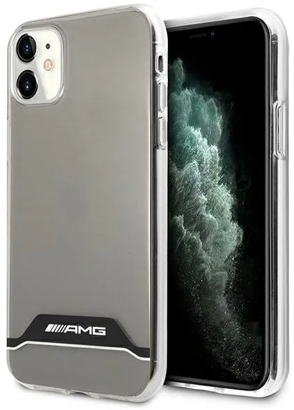 Husa protectie AMG Electroplate Black&White iPhone 11 / XR 6.1" transparenta