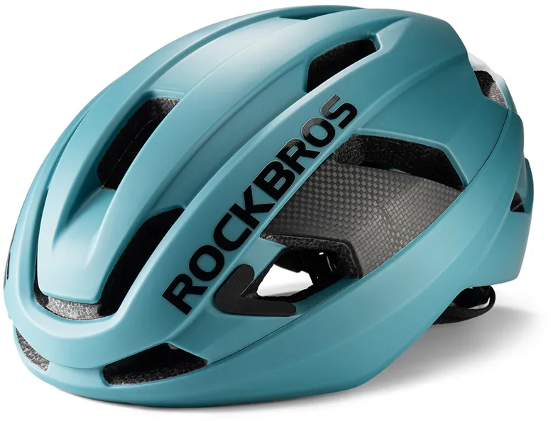 Rockbros LK-15 Carbon Fiber Bike Helmet 58-62cm - Light Blue