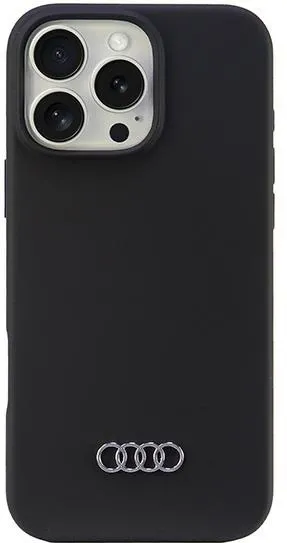 Audi Silicone Case iPhone 16 Pro Max 6.9" black/black hardcase AU-LSRIP16PM-Q3/D1-BK