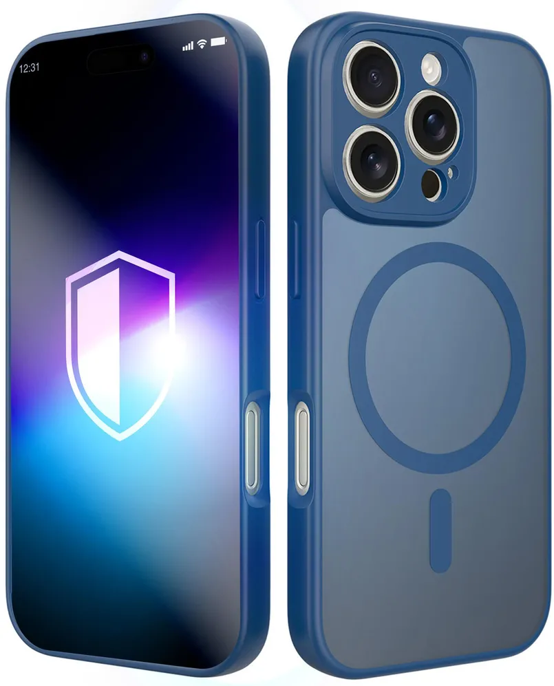 Husa protectie 3MK Misty MagCase iPhone 16 Pro Max albastru