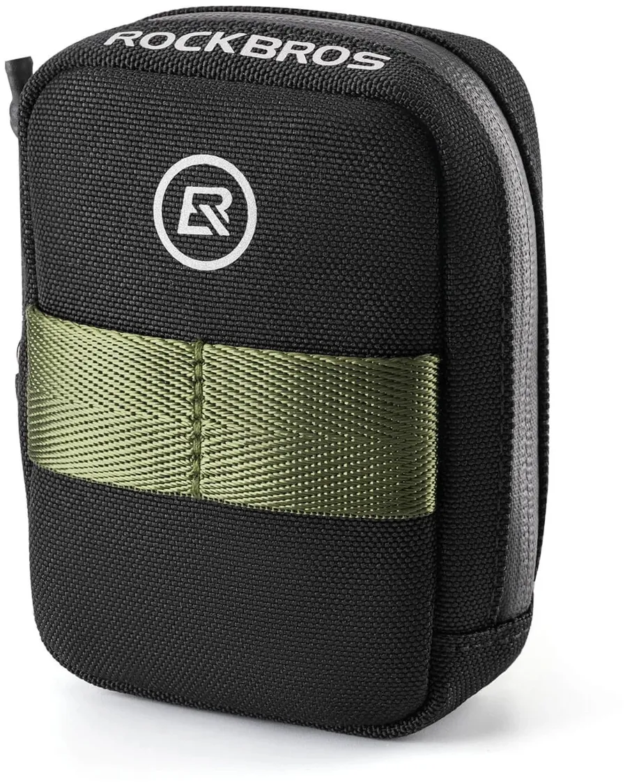 Geanta sub sa RockBros Mini cu suport cartus CO2 0.35 l negru/verde