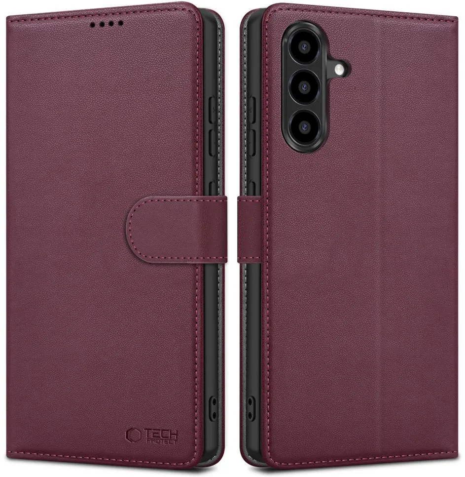 Tech-Protect Wallet Case for Samsung Galaxy A26 5G / A17 4G / 5G - Burgundy