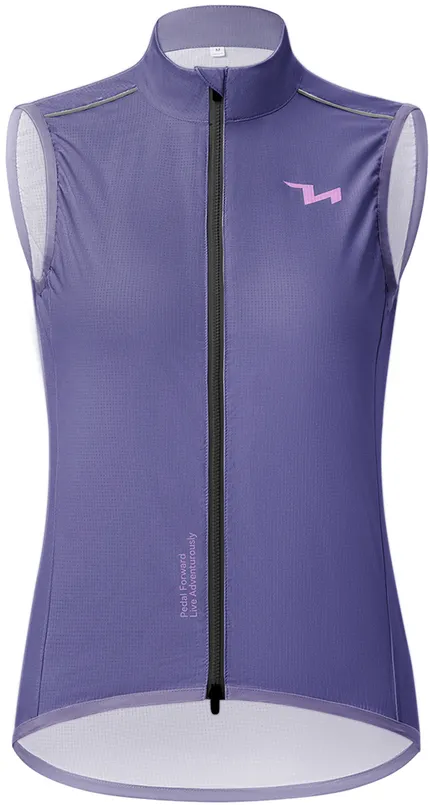 Rockbros MJ008 TVI Windproof Women's Cycling Vest S - Purple