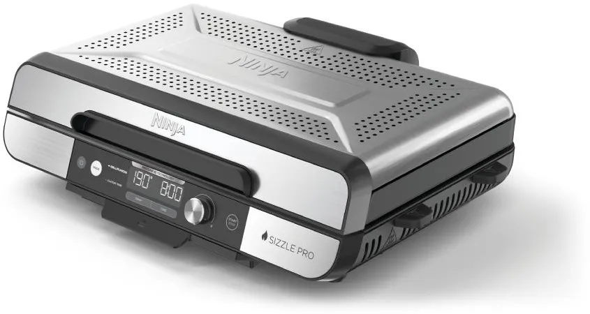 Gratar electric Ninja Sizzle Pro XLCapac detasabil, argintiu/ negru