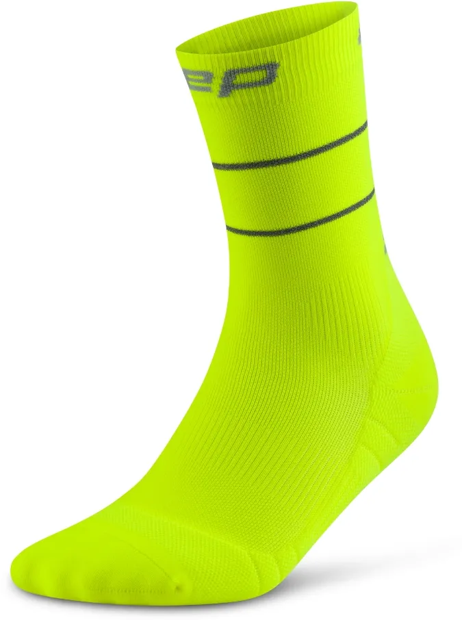Sosete compresie CEP Pro Run Reflective 2.0 W galben neon III (37-40)