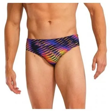Costum inot slip TYR Evolved Durafast Elite Brief lime multicolor 28