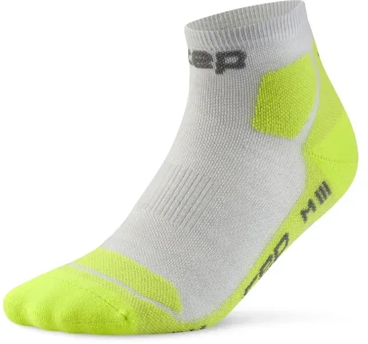 Sosete compresie scurte CEP Hiking Light Cushion gri/acid lime V (45-48+)