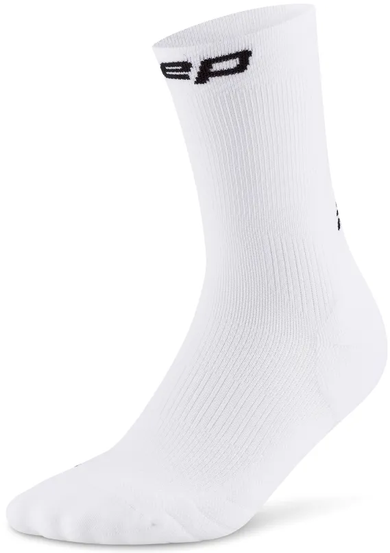 Sosete compresie CEP Run 5.0 Mid Cut alb V (45-48+)