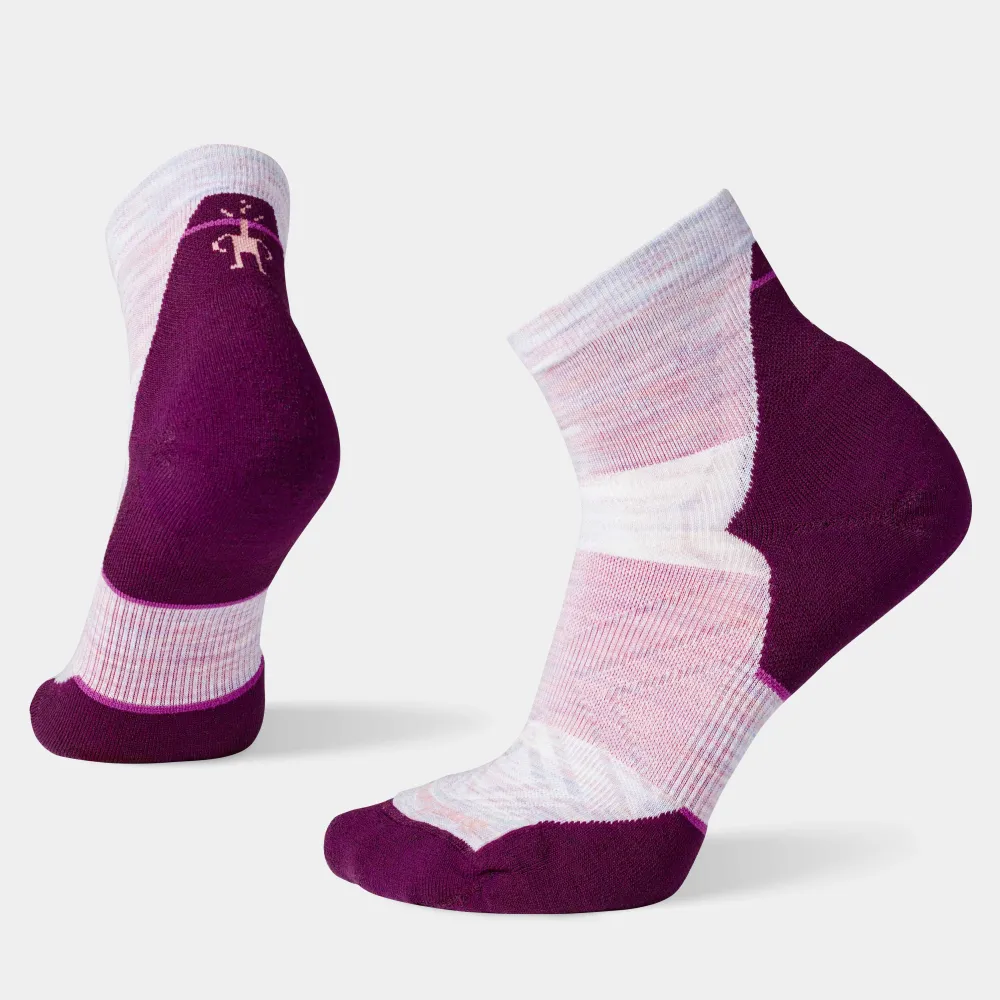 Sosete merino dama Smartwool Run Targeted Cushion Ankle Purple Eclipse L (42-45)