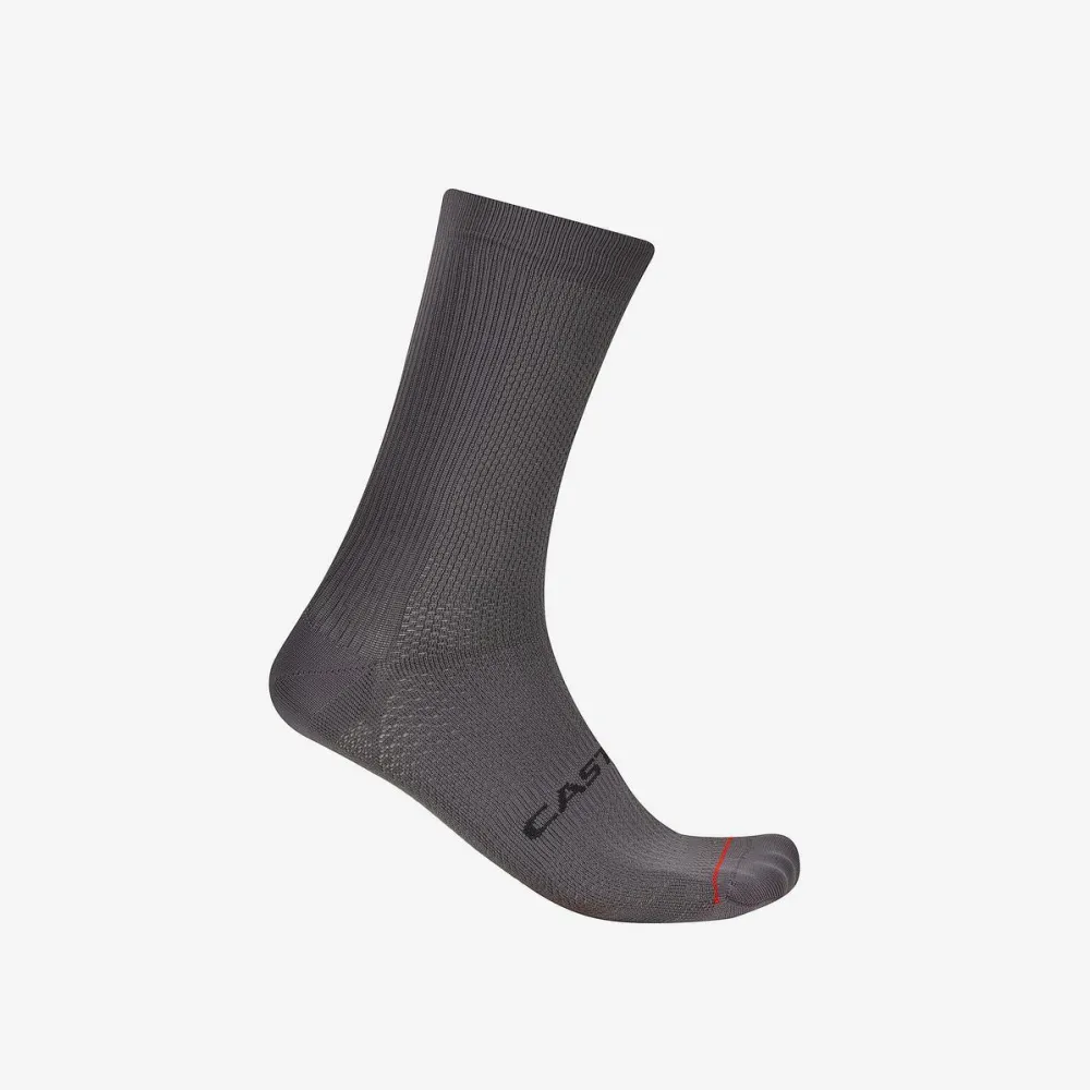Sosete ciclism Castelli Espresso 18 Sock gri inchis SM (35-39)