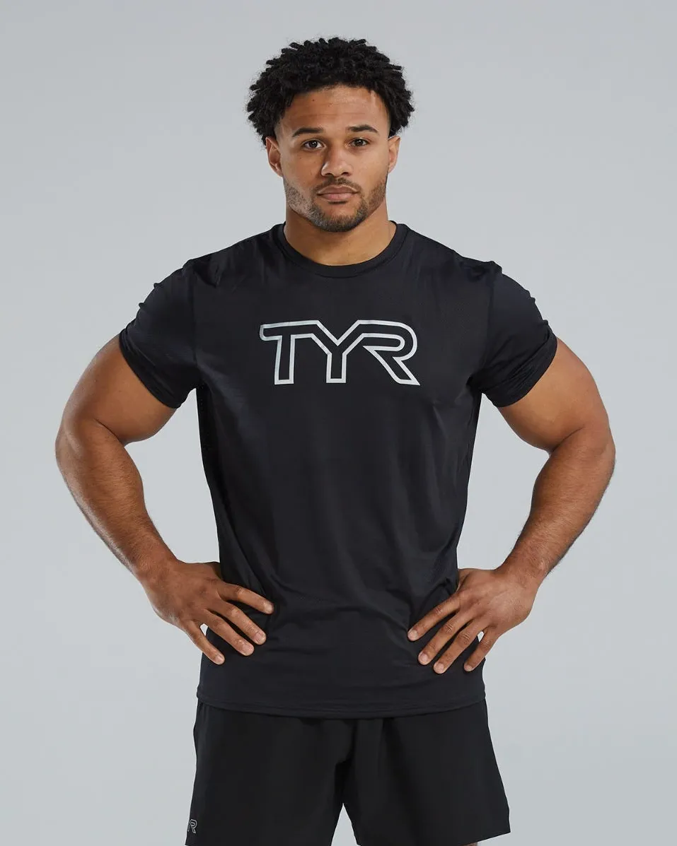 Tricou tehnic TYR Airtec Big Logo Tee negru M