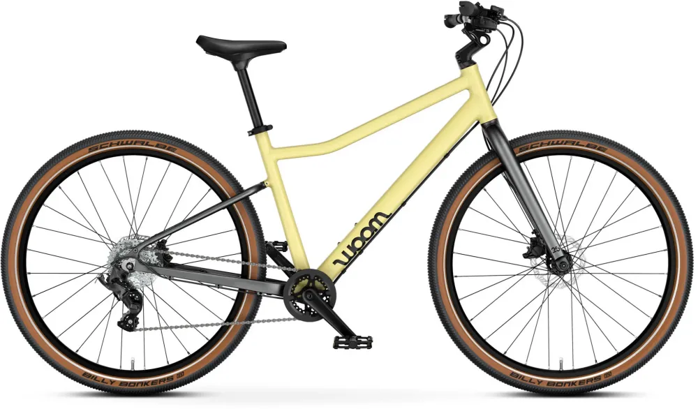 Bicicleta copii Woom W6 Explore galben 26"