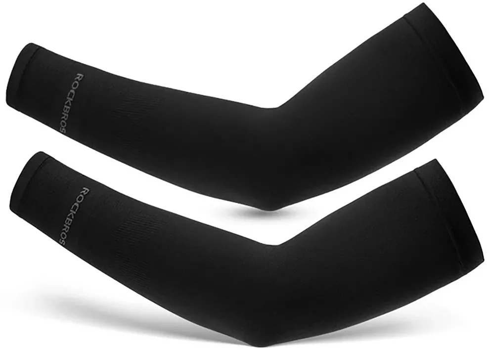 Set 2 incalzitoare brate ciclism RockBros XT9002BK negru