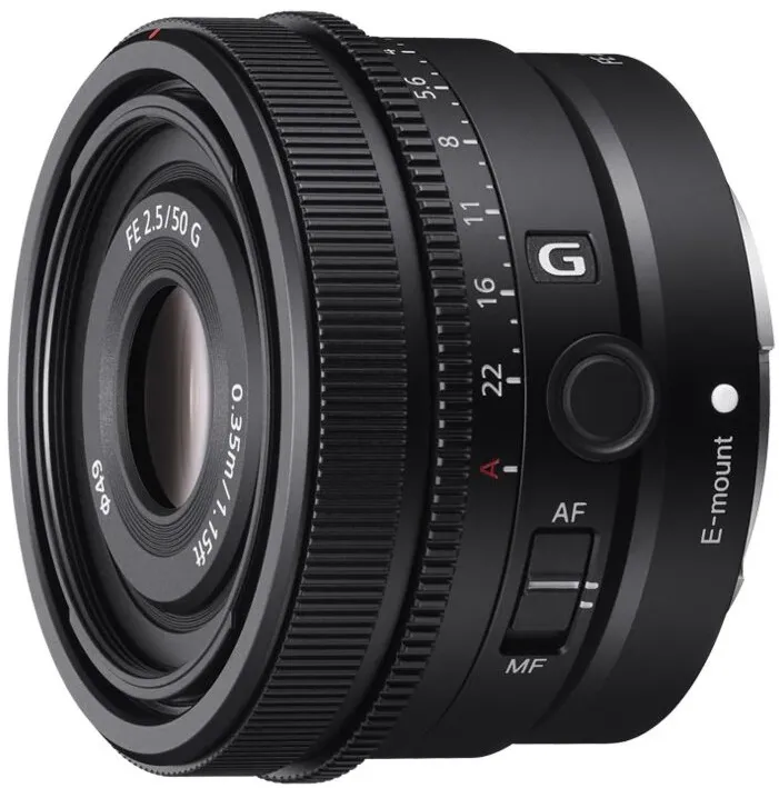 Obiectiv Sony, montura FE, 50mm F2.5 G, Negru